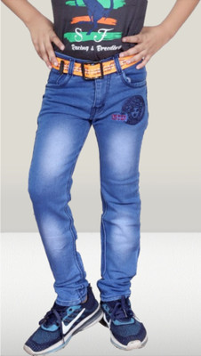 LAHSUAAK Regular Boys Light Blue Jeans