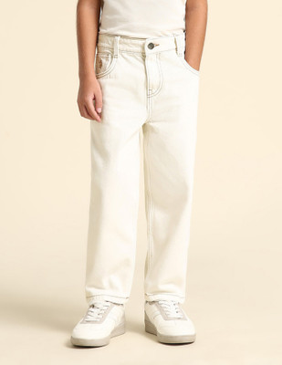 U.S. POLO ASSN. Loose Fit Boys White Jeans