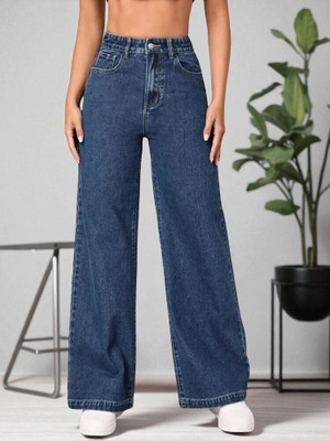VBEAUTI Boyfriend Women Dark Blue Jeans