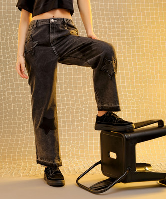 Freehand by The Indian Garage Co. Boot-Leg Men Grey Jeans