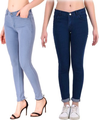 SAVITA FASHION WEAR Boyfriend Women Dark Blue, Light Blue Jeans(Pack of 2)