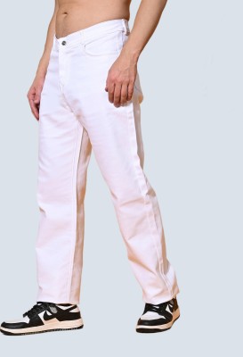 mevan Relaxed Fit Men White Jeans