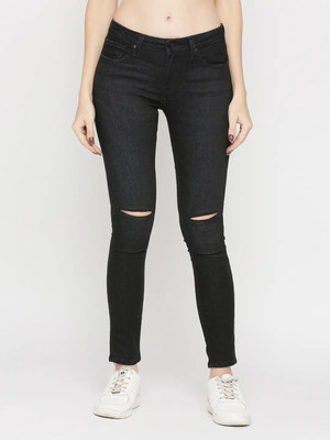 Spykar Slim Women Black Jeans