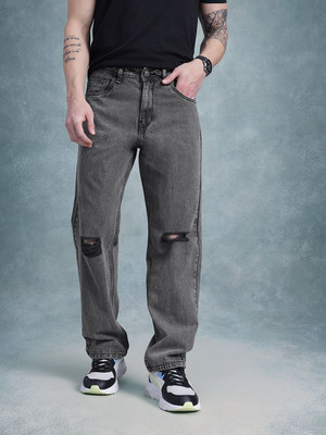 Roadster Straight Fit Men Grey Jeans
