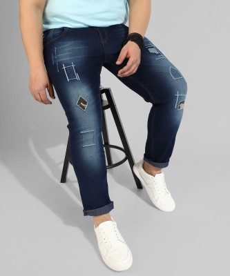 Instafab Plus Regular Men Dark Blue Jeans