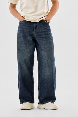 Snitch Relaxed Fit Men Dark Blue Jeans
