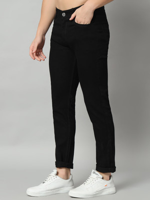 Creatywitty Slim Men Black Jeans
