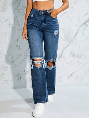 DENIM DIVA Regular Women Dark Blue Jeans