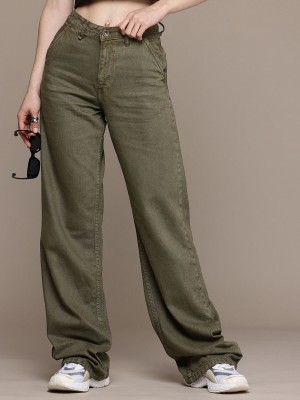 Roadster Boot-Leg Women Green Jeans