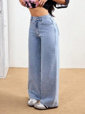 SS Fashion Hub Straight Fit Women Light Blue Jeans