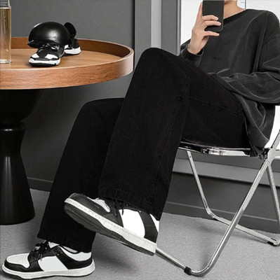 DENIMINSTA Loose Fit Men Black Jeans