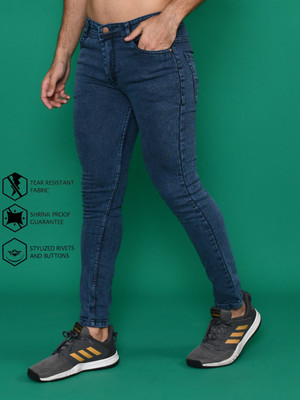 Lzard Slim Men Dark Blue Jeans