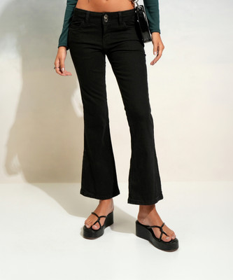 Tokyo Talkies Flared Women Black Jeans
