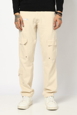 Blue Buddha Relaxed Fit Men Beige Jeans
