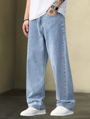 DAIME Straight Fit Men Light Blue Jeans