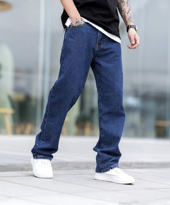 JAAR Loose Fit Men Dark Blue Jeans