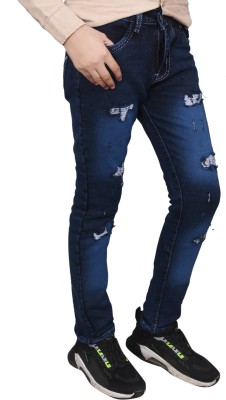 CODE7COLLECTION Regular Boys Dark Blue Jeans