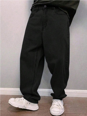DENIMINSTA Relaxed Fit Men Black Jeans