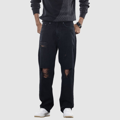 Snitch Loose Fit Men Dark Blue Jeans