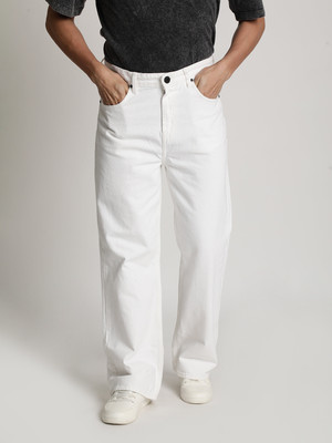 Roadster Boot-Leg Men White Jeans