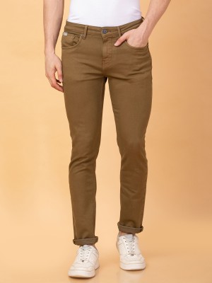 BEING HUMAN Slim Men Orange Jeans