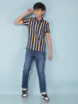 CRIMSOUNE CLUB Slim Boys Blue Jeans