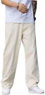 BINHARUN Loose Fit Men White Jeans