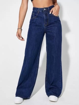 Robecult Flared Women Dark Blue Jeans