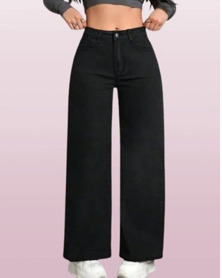 Amar Denim Straight Fit Women Black Jeans
