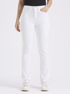 Pepe Jeans Straight Fit Women White Jeans