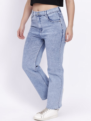Highten Straight Fit Women Light Blue Jeans