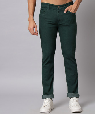 STUDIO NEXX Regular Men Dark Green Jeans