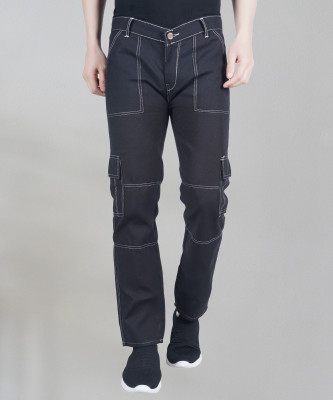 Flaring Regular Men Black Jeans