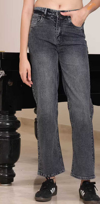 Pihu Regular Straight Fit Women Grey Jeans