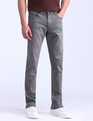 FLYING MACHINE Straight Fit Men Grey Jeans