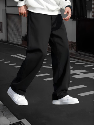 STARVIELLE Relaxed Fit Men Black Jeans