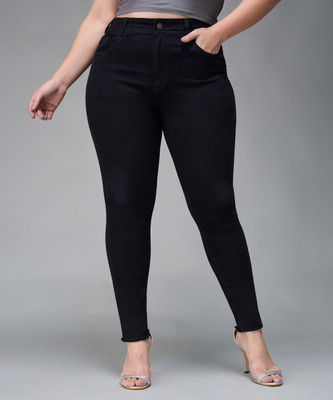 Miss Chase Slim Women Black Jeans