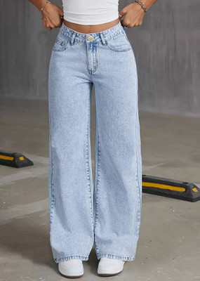 Malachi creation Loose Fit Women Light Blue Jeans