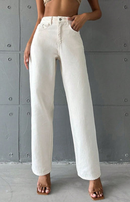 N J Regular Women Beige Jeans