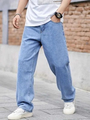 A Flash Boot-Leg Men Light Blue Jeans