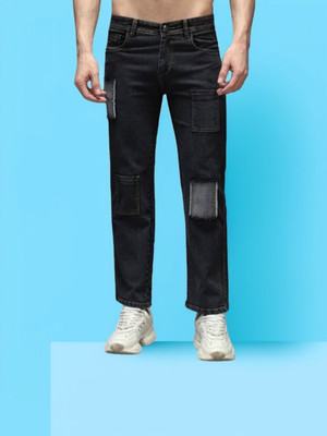 IRONSTIECH Regular Men Grey, Black Jeans