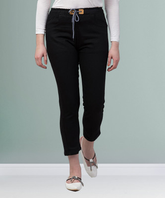 Maniere Creations Boot-Leg Women Blue, Black Jeans