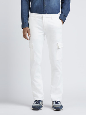 Pepe Jeans Straight Fit Men White Jeans