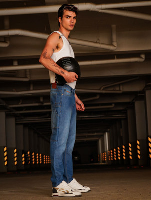 The Indian Garage Co. Carpenter Fit Men Blue Jeans