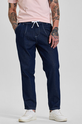 Snitch Relaxed Fit Men Dark Blue Jeans