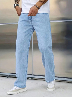 SHIMTEC Straight Fit Men Light Blue Jeans