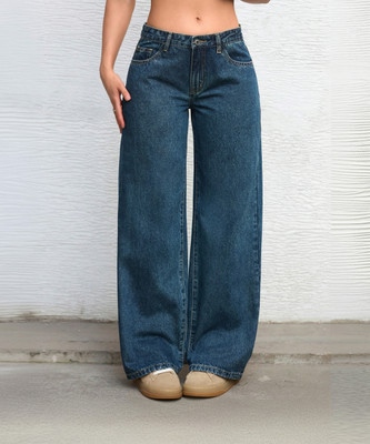 Robecult Relaxed Fit Women Dark Blue Jeans