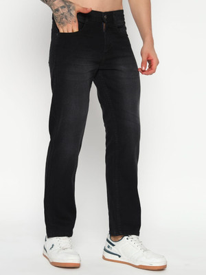 HARE KRISHNA GARMENTS Relaxed Fit Men Black Jeans
