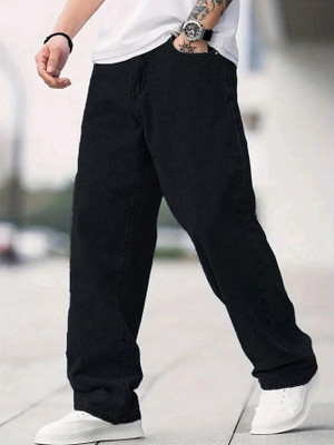 James Webb Loose Fit Men Black Jeans