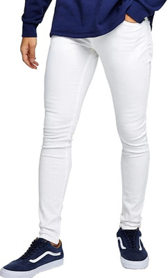 comfits Slim Men White Jeans